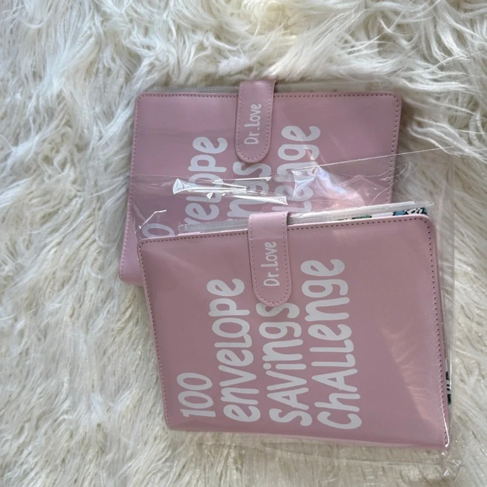 100 Envelope Savings Challenge Binder $5050 Money Budget Planner Pink New